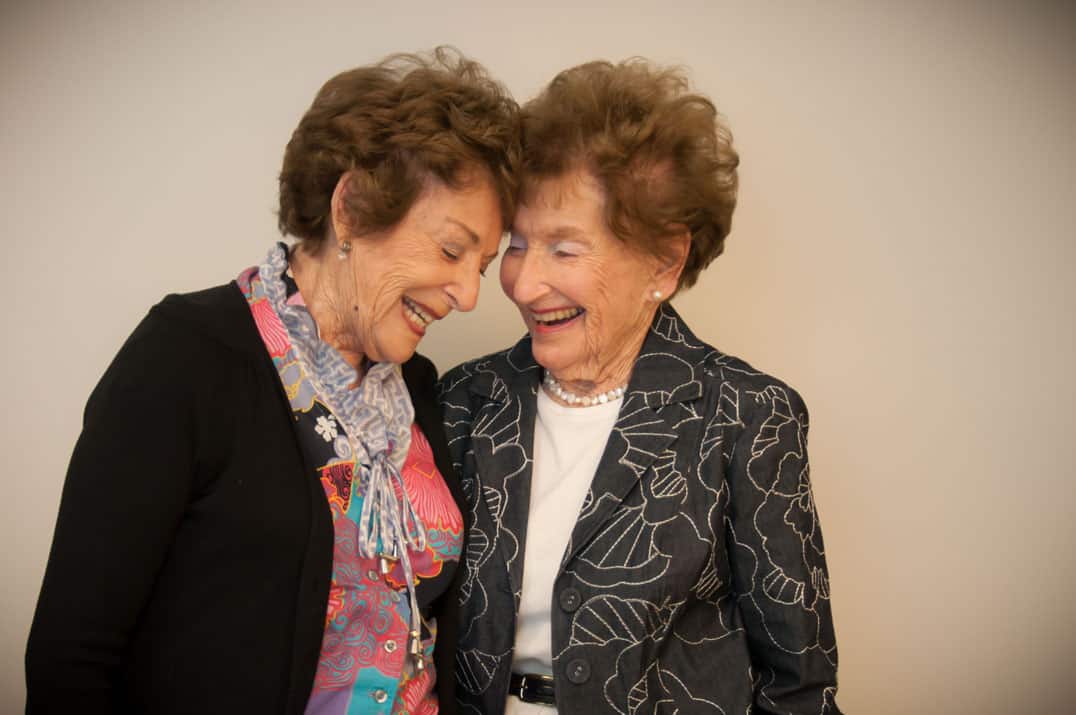 Sisters Judy Eichelbaum and Joan Harrison, granddaughters of original founder Frieda Schapiro
