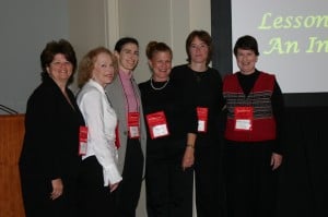 At the National Conference for Social Studies in 2006: Gail Flax, Mickey Held, Elena Baum, Ronnie Cohen, India Meissel, and Debbie MacInnes.