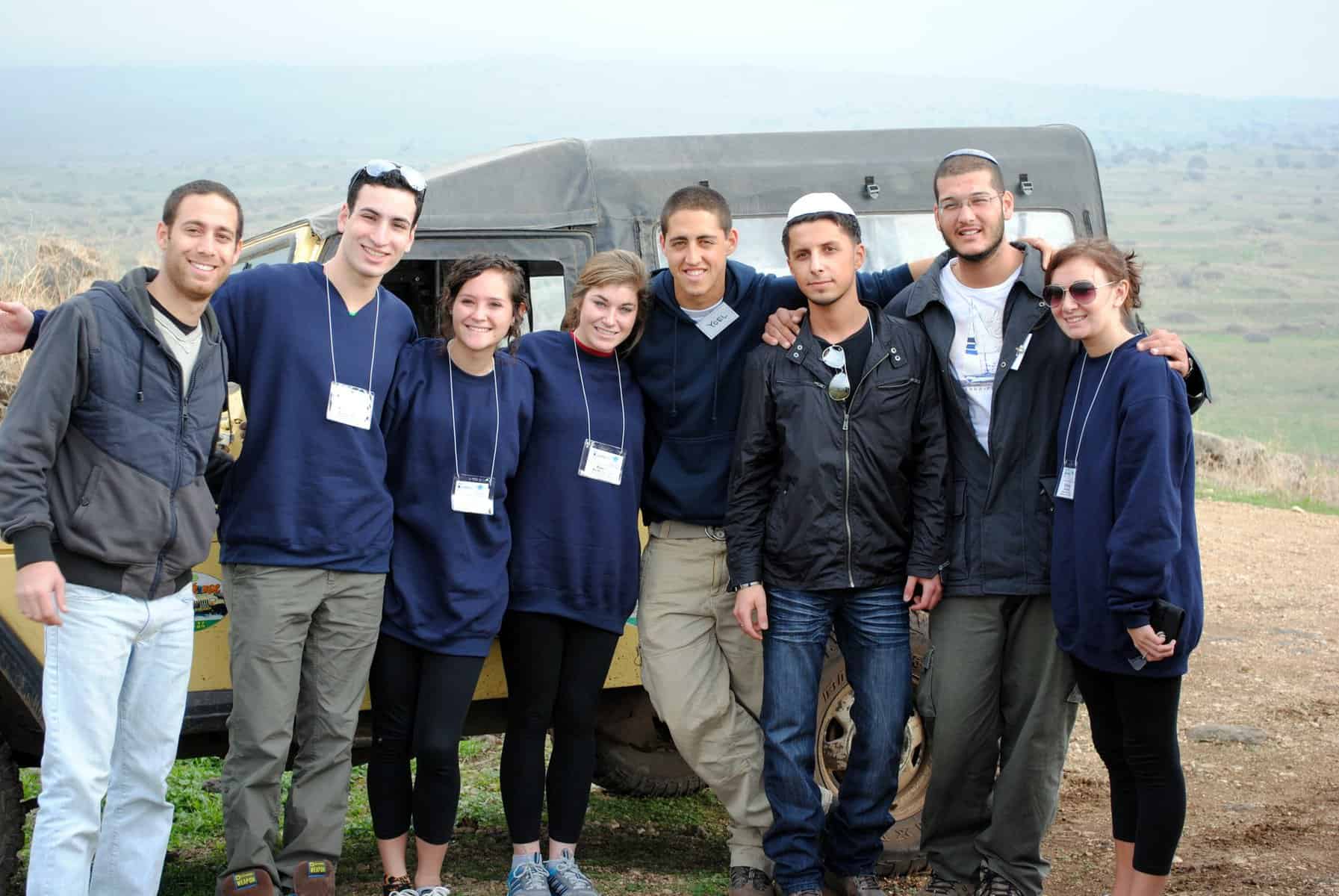 Birthright trips usually include Bonding with Israeli peers who travel with the group
