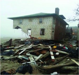 A destroyed home in the Seagate community on Coney Island.