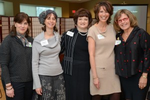 Women’s Seder committee: Stephanie Peck, chair, JCC’s Jewish Life and Learning Committee; Amy Lefcoe, UJFT Women’s Education chair; Miriam Brunn Ruberg, JCC Jewish Life and Learning director; Janet Mercadante, UJFT Women’s Outreach co-chair; Kim Simon Fink, UJFT Women’s Outreach co-chair.
