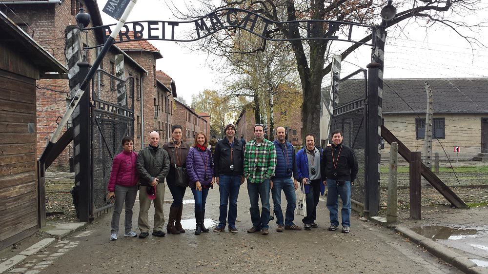 The group at Auschwitz.