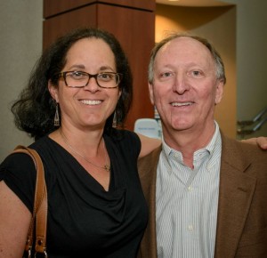 Past president Amy Levy with Lawrence Steingold.