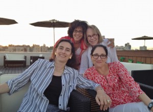 Elena Baum, Janice Engel, Mickey Held and Deb Segaloff in Israel.