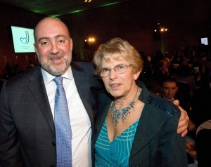 Ron Prosor, Israel’s Ambassador to the UN, with Joy Wolfe.