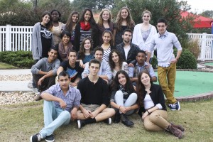 GSWLA and Israeli exchange students in October 2013 at the Sandler Family Campus for an after school activity with Jewish community kids.