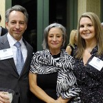Event co-chair Joel Nied; Cookie Blitz, FIDF Virginia president; and Emily Nied, event co-chair.