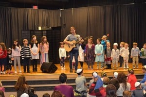 Rick Recht at Shabbat Family Sing-a-long for Hebrew Academy of Tidewater and Strelitz Early Childhood Center.