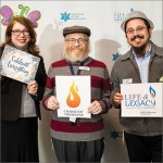 Chabad of Tidewater: Karen Smith, Rabbi Aron Margolin, and Rabbi Levi Brashevitzky.