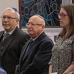 Rabbi Michael Panitz, Rabbi Israel Zoberman, and Cantor Jen Reuben