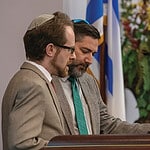 Rabbi Marc Kraus and Rabbi Jeffrey Arnowitz.
