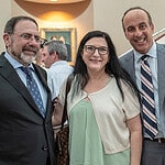 Ben Simon, Rabbi Roz Mandelberg, and John Strelitz.