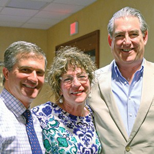 Scott Kaplan, president/CEO of Tidewater Jewish Foundation with Lisa Delevie, JFS board member and Mark Delevie.