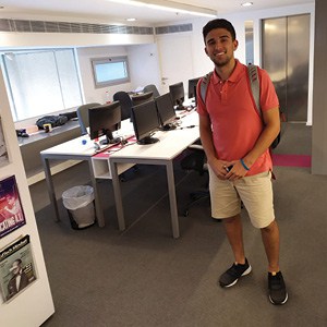 Evan Roesen at the Center for Educational Technology, Israel’s largest educational publisher.