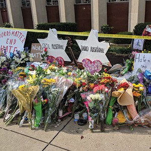Dmitry Brant Memorials for the victims of the Tree of Life synagogue shooting in Pittsburgh, Pa., October 31, 2018.