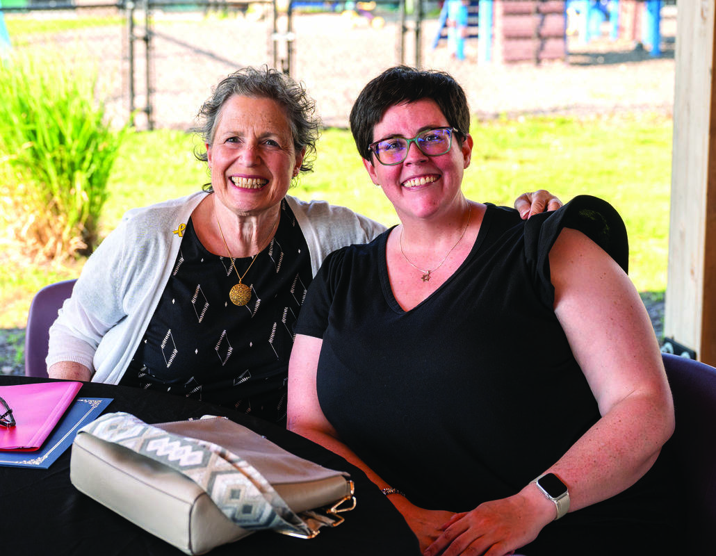 Alene Kaufman, chair of the Jewish Innovation Steering Committee, and Dr. Amy Milligan.