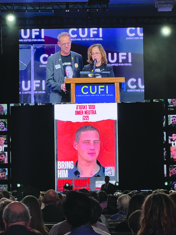 Ronan and Orna Neutra, parents of hostage Omer Neutra. 