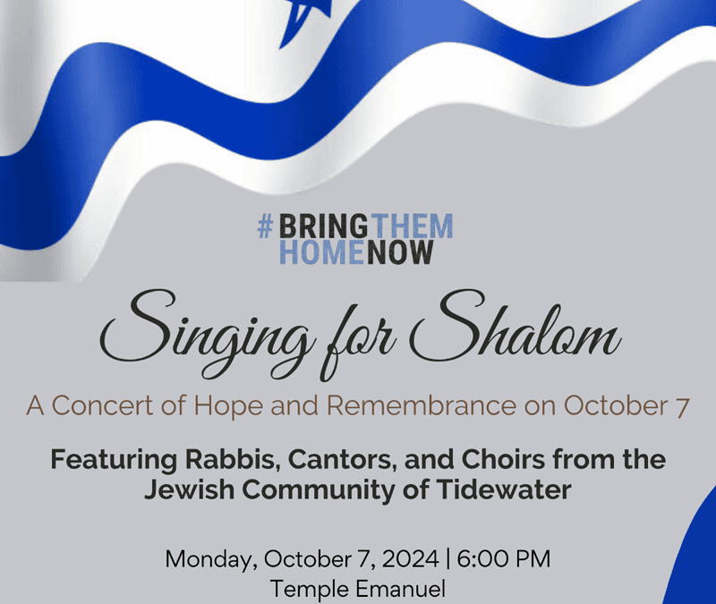 Singing for Shalom: A concert of hope and remembrance