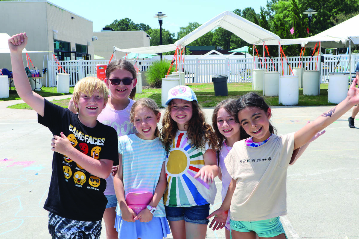 Every day is a special day at Camp JCC. Keller Gustafson, Alexandra Kievit, Lena Aftel, Isla Cutrell, Avery Goldstein, and Mia Pinto.