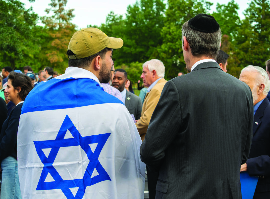 Participants at the rally.