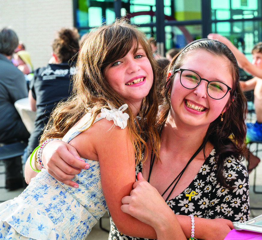 Molly Futterman, ShinShin host sister, with ShinShin Emily Patyuk.