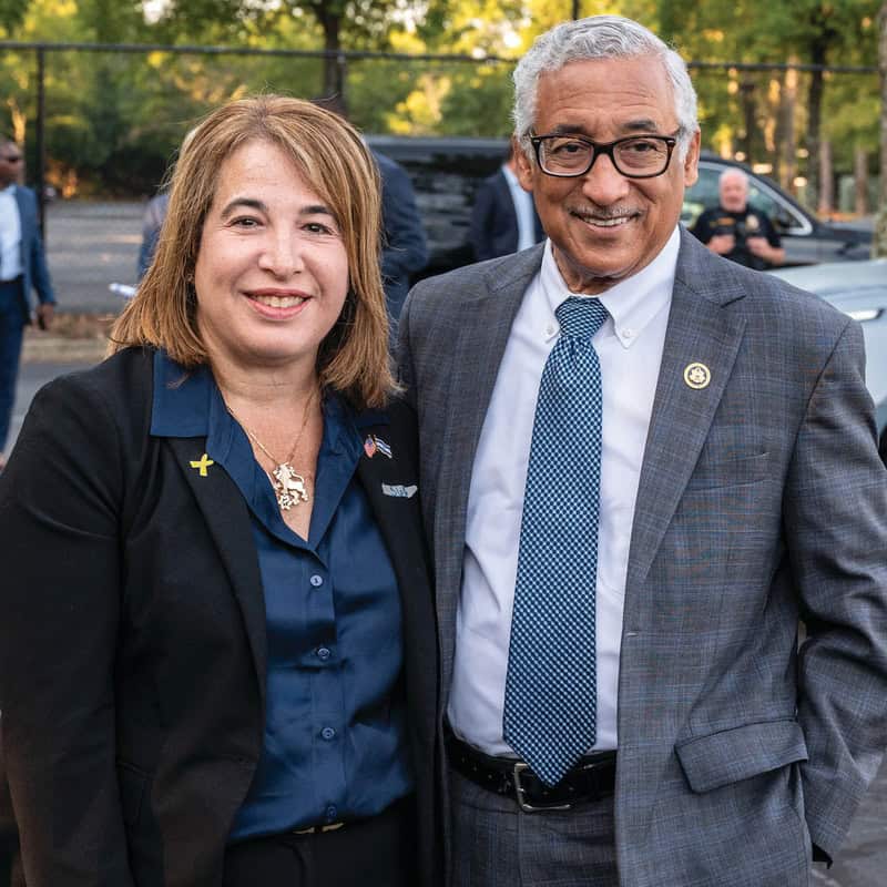 Betty Ann Levin and Congressman Bobby Scott.