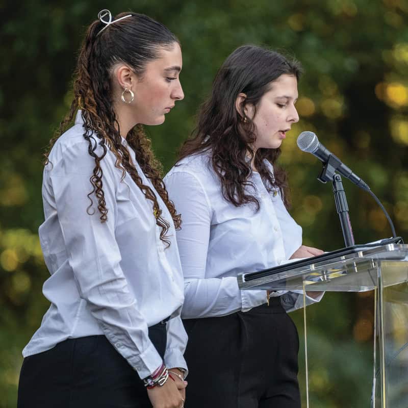 Shinshinim Danielle Hartman and Emily Patyuk.