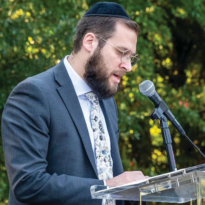 Rabbi Sholom Eisenberg of B’nai Israel Congregation.