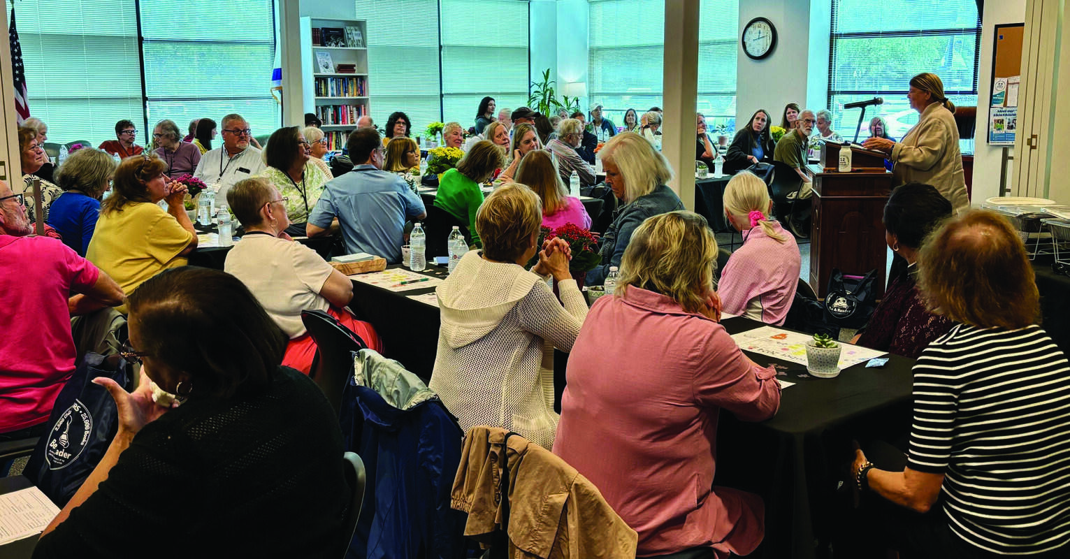 More than 80 BeAR mentors enjoy camaraderie, lunch, and BeAR training at the annual luncheon.