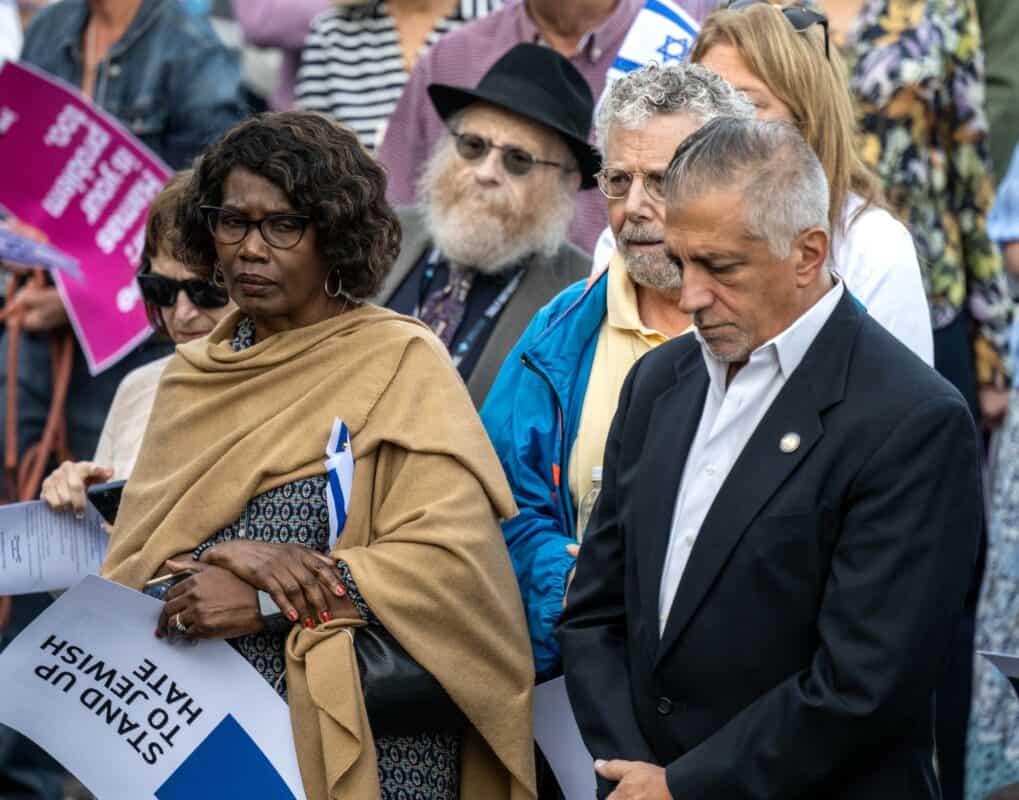 Juanita and David Weiss at the Commemoration.