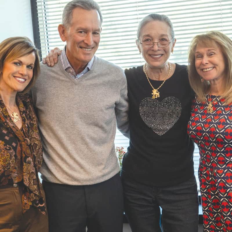 Beth and Nathan Jaffe, Karen Jaffe, and Susan Alper.