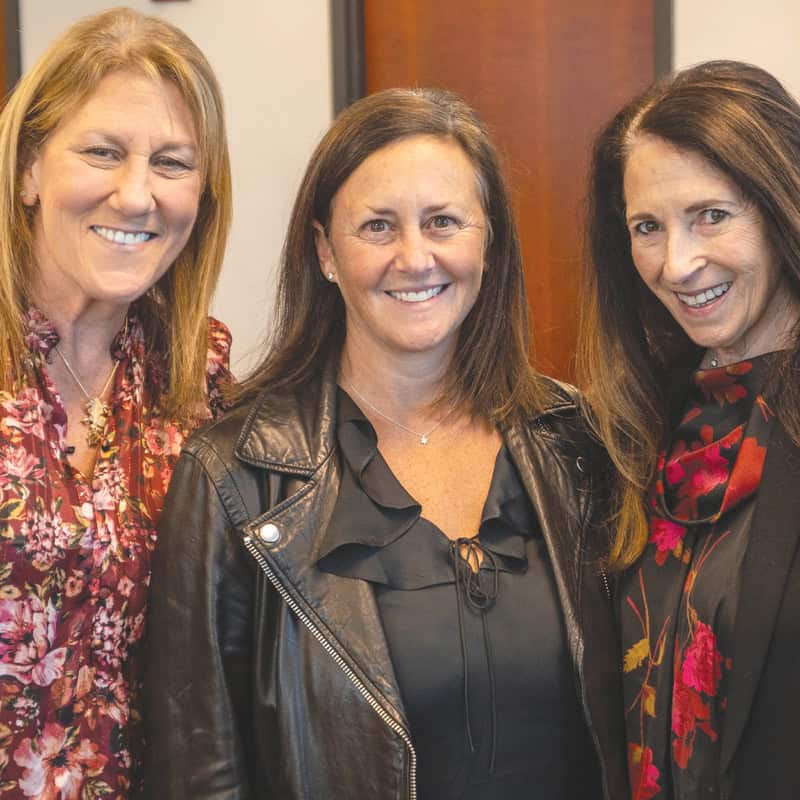 Ellen Rostov Hundley, Robin Mancoll, and Rosanne Simon.