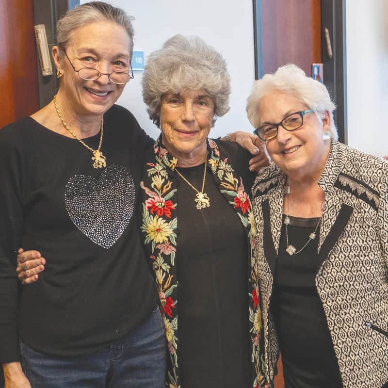 Karen Jaffe, Susan Eilberg, and Paula Blachman.