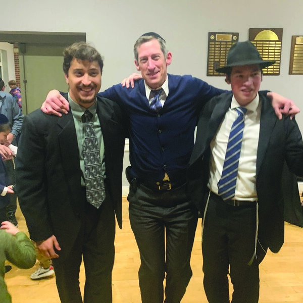 Nathan Prince, Rabbi Gershon Litt, and Yehuda Litt.