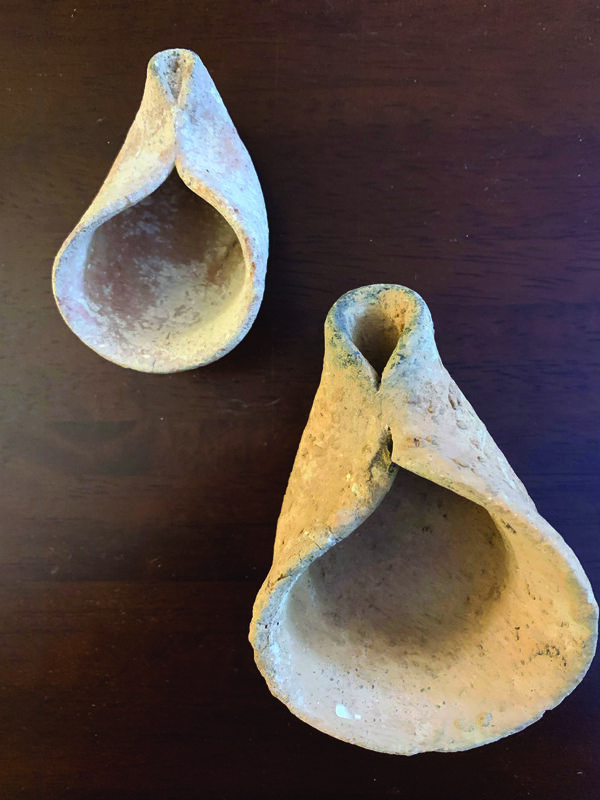 Hasmonean era lamps, Israel, from the collection of Mark Solberg.