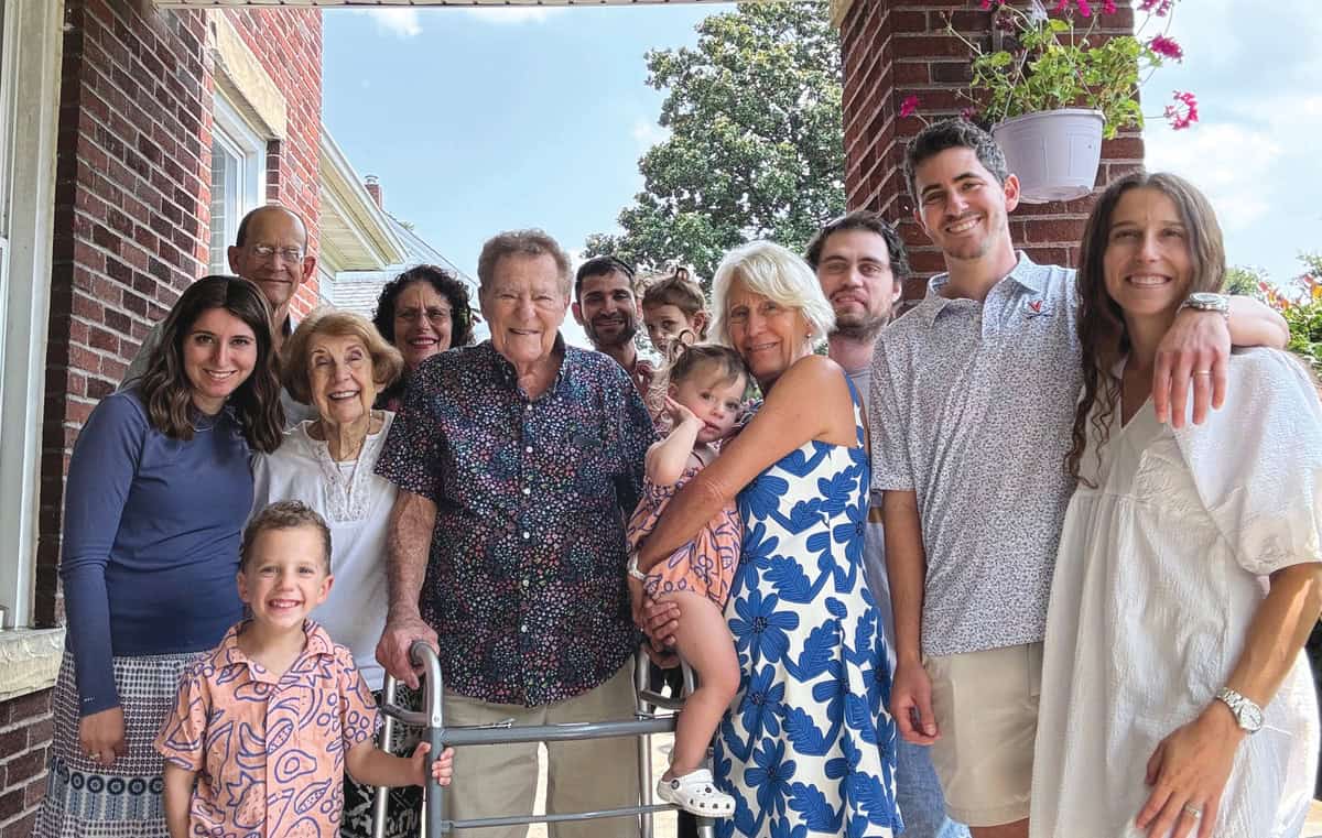 Lois and Barry Einhorn surrounded by family 2024.