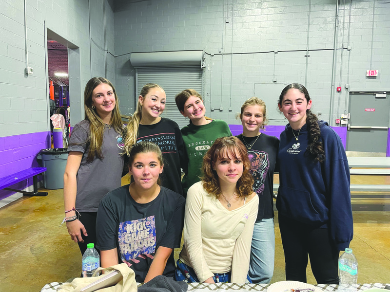 Standing: Leah Steerman, Lainey Goldman, Chloe Zuckerman, Hattie Friedman, and Amelia Portnoy. Seated: Shayna Lovitz and Hazel Ashe.
