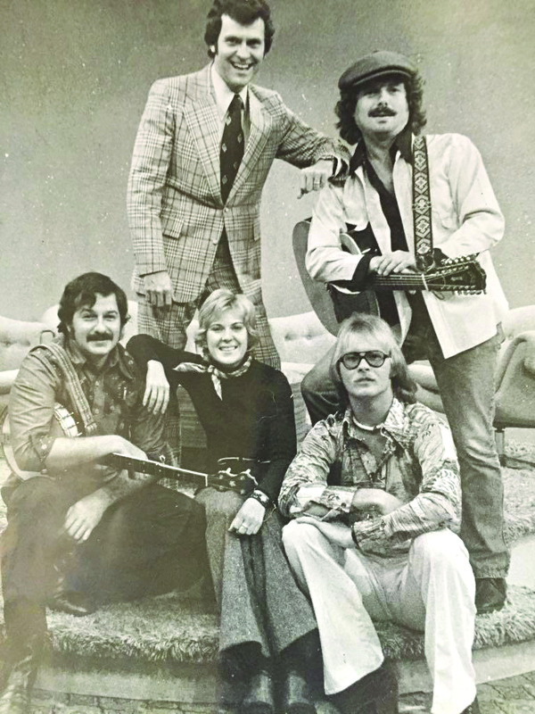 The Dick Lamb Show on WTAR-TV in the mid-70s, with co-hosts Bob Zentz and Sherri Brennan (seated left and middle), Dick Lamb and Scott McKenzie (Standing).