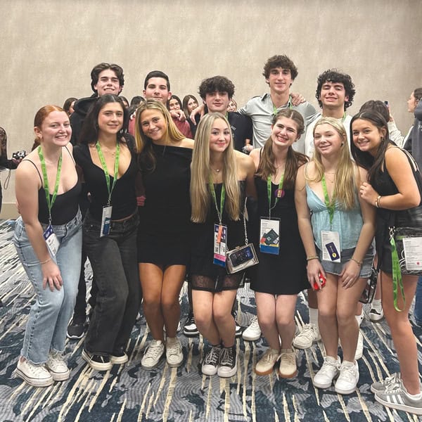 1st row: Megan Helman, Ella Goodove, Molly Mancoll, Lainey Goldman, Chloe Zuckerman, Caroline Wainger, and Erin Wainger.
2nd row: Ryan Kalfus, Sam Levin, Nate Simon, Hayden Caplan, and Logan Hoffman.  (Ayla Kell is missing from the photo)
