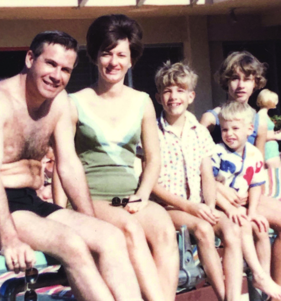 Jack and Beverly Fox with children Steve, Jeffrey, and Linda in 1963.