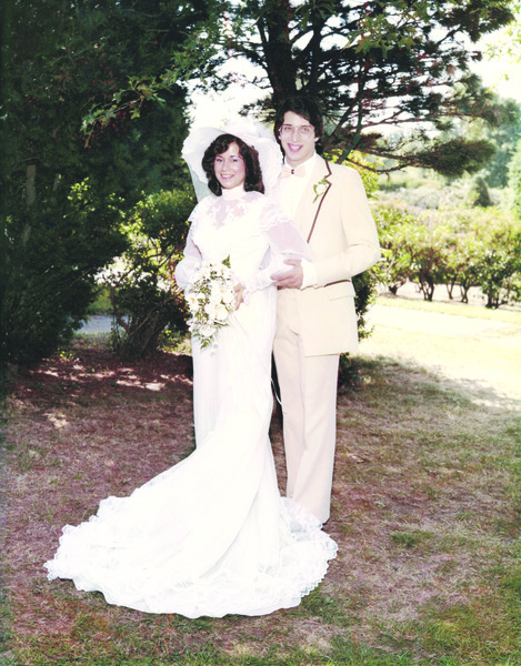 Ellen and Bill Wagner at their 1980 wedding.