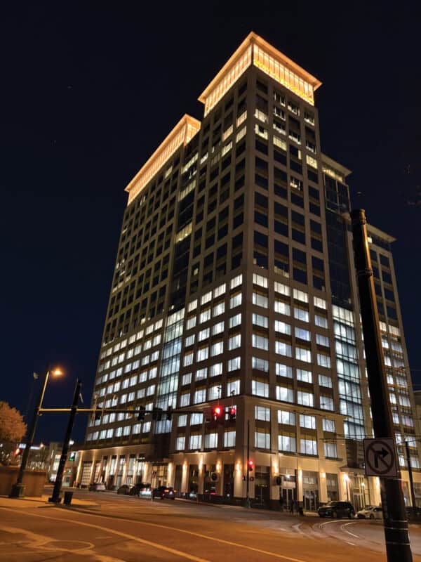 The Wells Fargo Building in Norfolk.