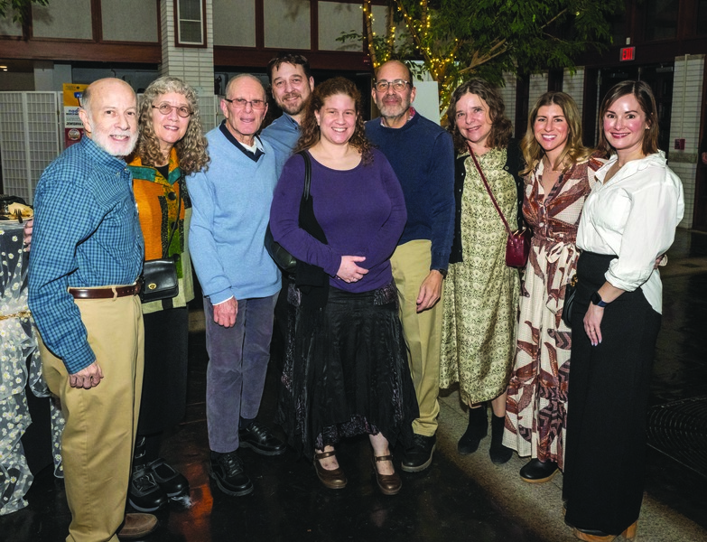 Leigh and Linda Baltuch, Harry Laderberg, Brian and Rachel Dombroski, Romney Laderberg and Mallory Stark, Julie Laderberg Morano, and Sheila Tarasiuk.