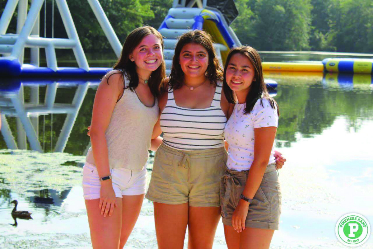 Audrey Peck and friends at Pinemere Camp.