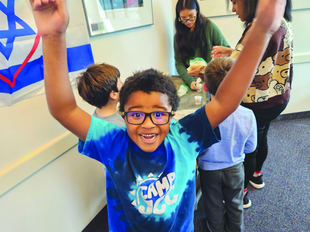 Malex Monk shows his Camp JCC spirit.