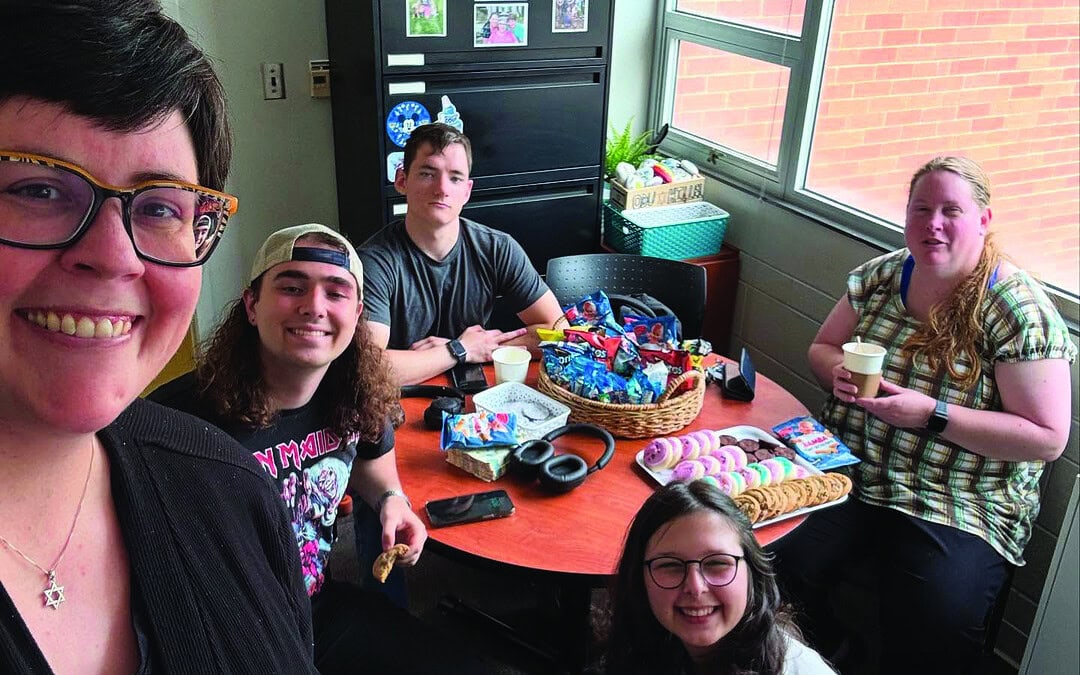 Connecting over caffeine at Am Yisrael CHAI Cafe