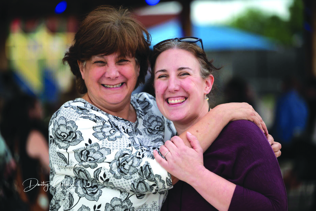 Sierra Lautman, UJFT’s senior director of Jewish Innovation, (right) and her original teacher and mother, Sharon Serbin.