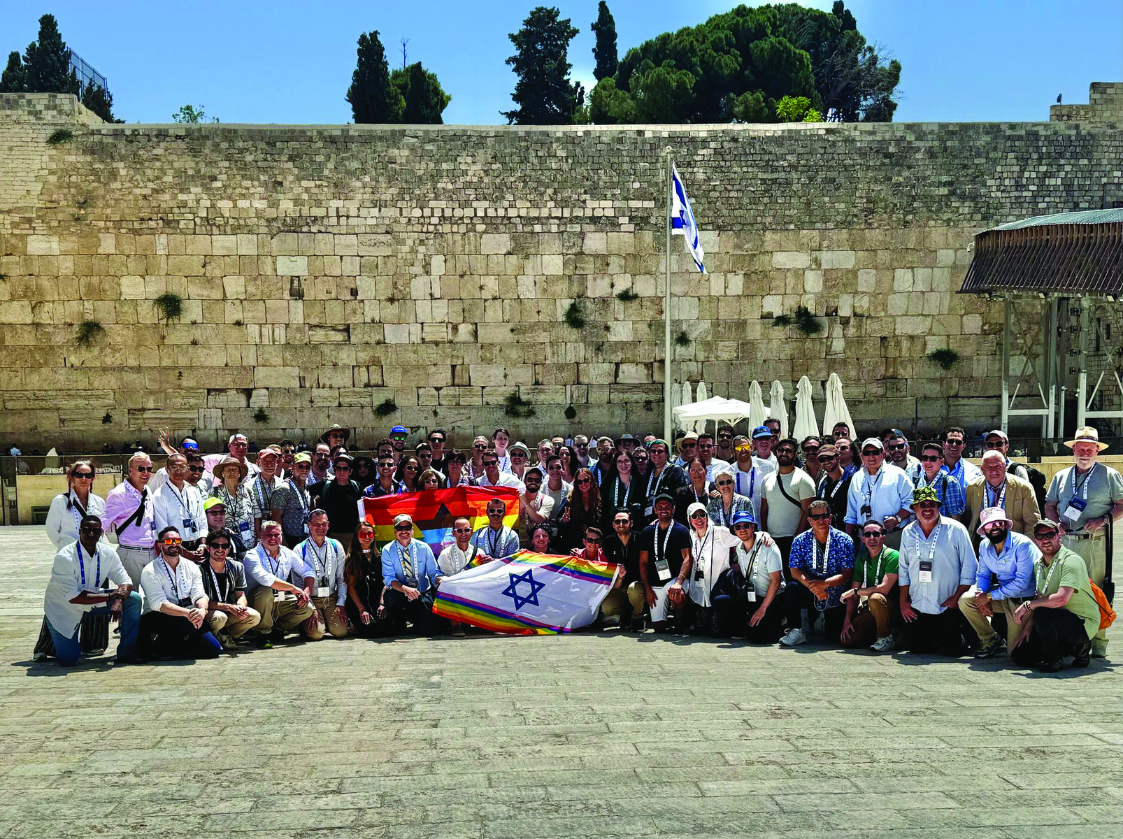The full delegation at the Kotel.