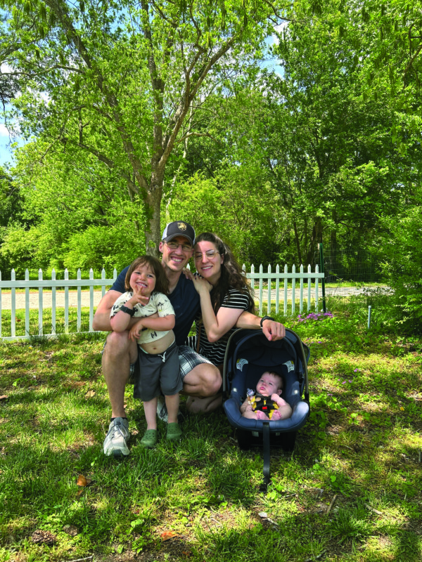 Jackie and Ben Dratch with their son, Ari Zvi, and daughter, Noa Hanna.