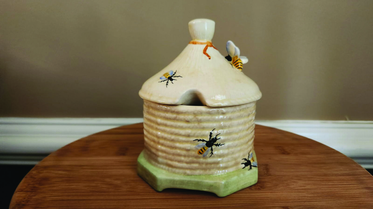 Alene Jo Kaufman’s honey pot.
